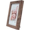 Dřevěný rám S45R bloková lišta 10x20 cm hnědý