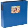 HNFD XL fotoalbum Lona 1000 obrázků modré 34,5x33 cm 168 černých stran