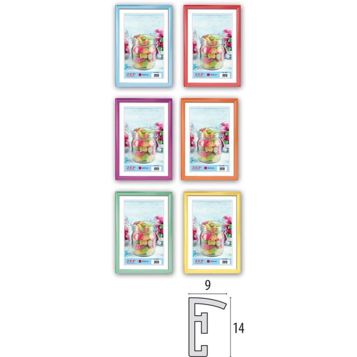 Plastový rámeček ZEP YB assorted 10x15 cm