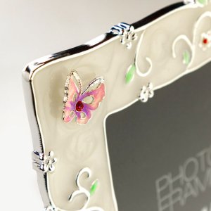ZEP Kovový fotorámeček Mirò 10x15 cm perleťový vzhled