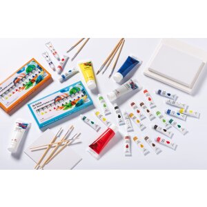 Acrylfarben, 12 Farben sortiert