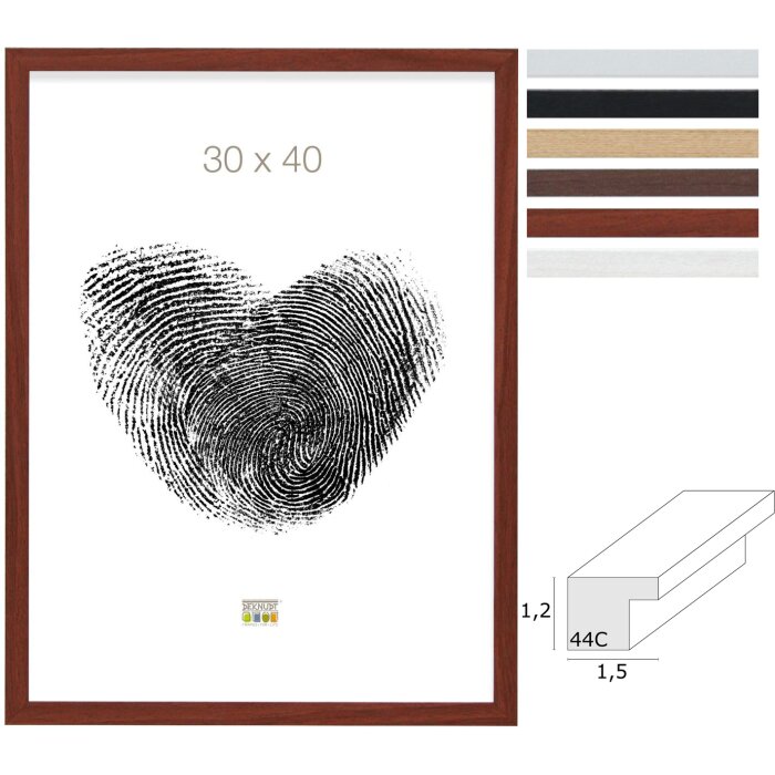 Deknudt S44C dřevěný rám MDF 10x15 až 40x60 cm různé barvy