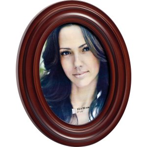Viola portrétní rám oválný dřevěný fotorámeček