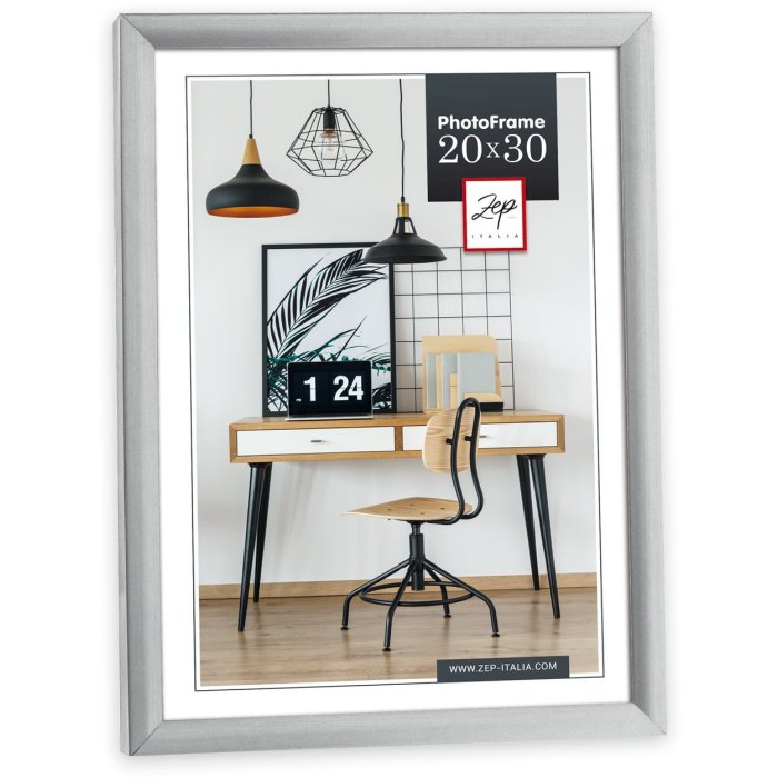 Plastový rám ZEP New Easy 10x15 cm stříbrný
