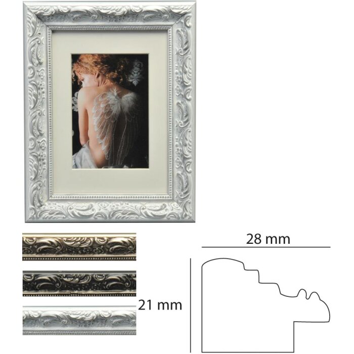 Barokní obrazový rám Henzo Chic 13x18 cm až 50x70 cm ve 4 barvách