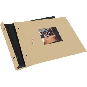 Goldbuch album se šroubovacím uzávěrem Bella Vista sand 30x25 cm 40 černých stran