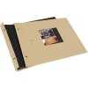 Goldbuch album se šroubovacím uzávěrem Bella Vista sand 30x25 cm 40 černých stran