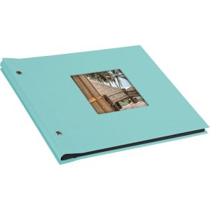 Goldbuch album se šroubovacím uzávěrem Bella Vista aqua 30x25 cm 40 černých stran