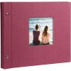 Goldbuch album se šroubovacím uzávěrem Bella Vista fuchsiová 30x25 cm 40 černých stran