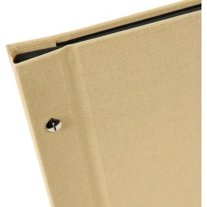 Album Goldbuch se šroubovacím uzávěrem Bella Vista Trend sand 39x31 cm 40 černých stran