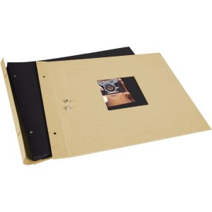 Album Goldbuch se šroubovacím uzávěrem Bella Vista Trend sand 39x31 cm 40 černých stran