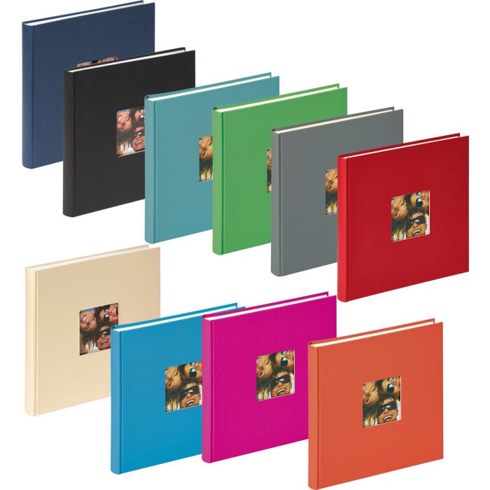 Walther designové fotoalbum Zábavný strukturovaný papír 26x25 cm 40 bílých stran
