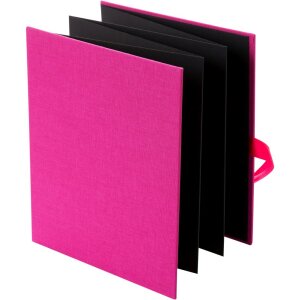 Goldbuch Leporello Bella Vista 10 fotografií 13x18 cm plátno černá mašle