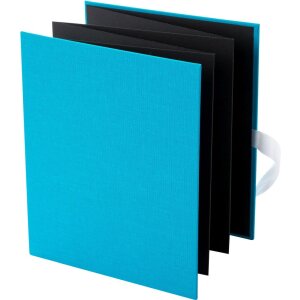 Goldbuch Leporello Bella Vista 10 fotografií 13x18 cm plátno černá mašle
