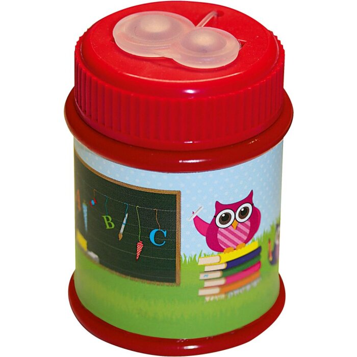 Goldbuch Ostrka na tužky sova kovová červená 4,5x6,5 cm