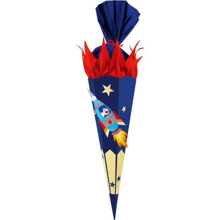 Goldbuch Sada k výrobě papírové školní tašky ve tvaru vesmírné lodi, 70 cm