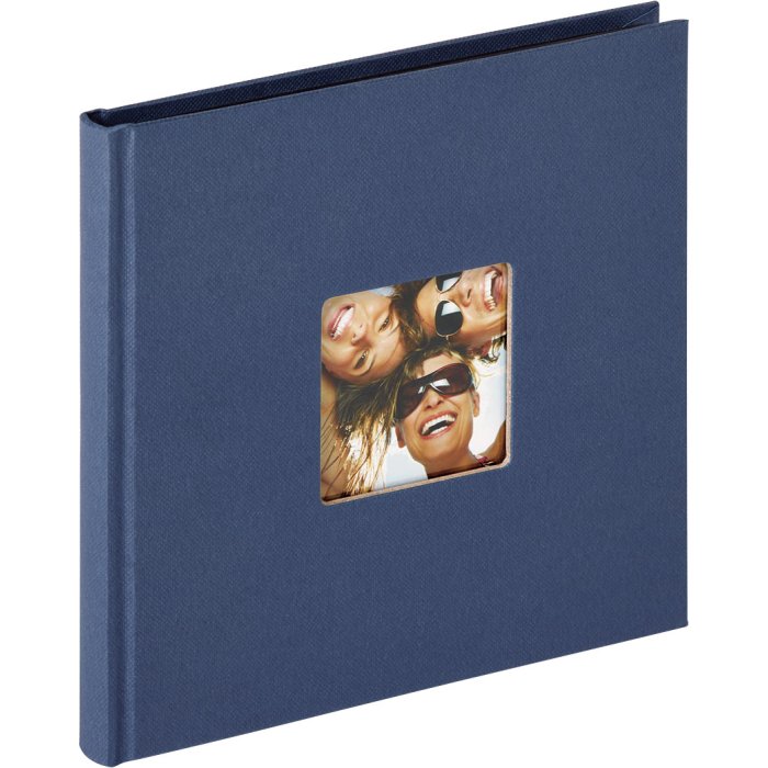 Designové fotoalbum Walther Fun blue 18x18 cm 30 černých stran