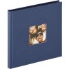 Designové fotoalbum Walther Fun blue 18x18 cm 30 černých stran
