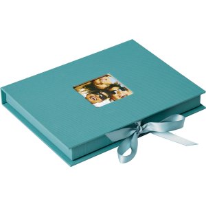 Dárková krabička na fotografie Walther Fun petrol green 13x18 cm