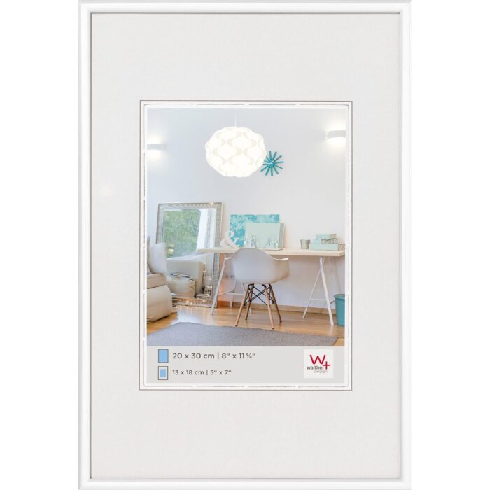 Plastový rám Walther New Lifestyle A2 bílý 42x59,4 cm