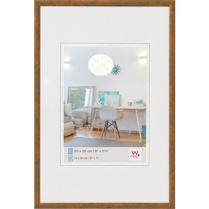 Plastový rám Walther New Lifestyle taupe 18x24 cm