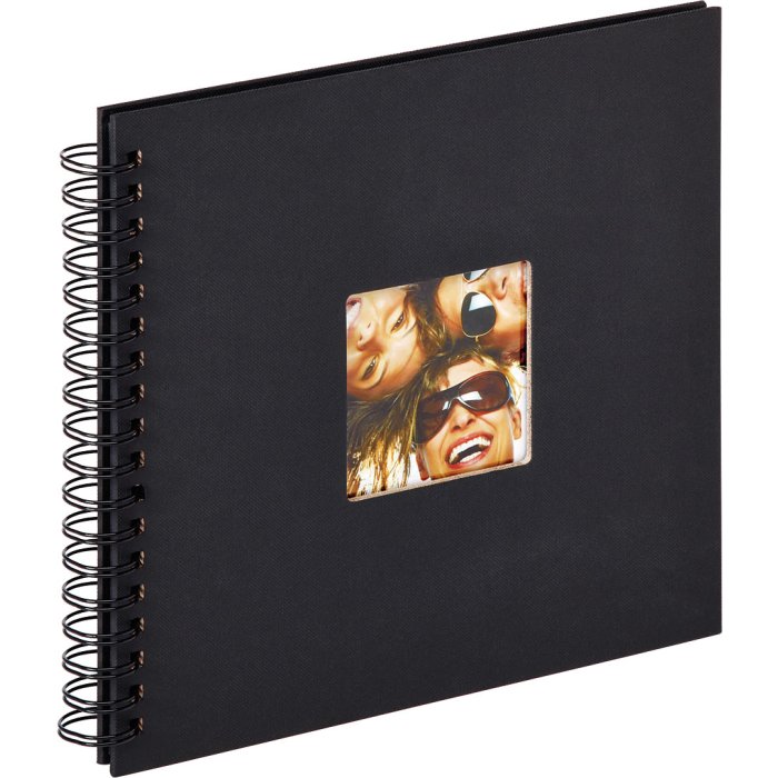 Spirálové album Walther Fun black 26x25 cm 40 černých stran