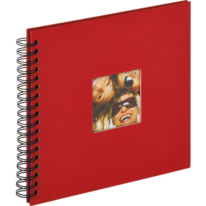 Spirálové album Walther Fun red 26x25 cm 40 černých stran