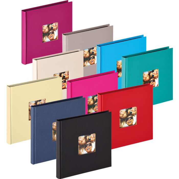 Malé fotoalbum Walther FUN 18x18 cm 30 černých stran