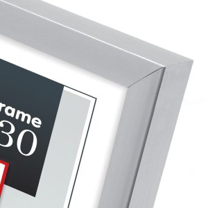 Plastový rámeček ZEP New Easy 21x29,7 cm stříbrný rámeček na certifikáty DIN A4
