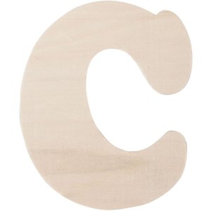 Clayre & Eef písmena A-Z wood 11 cm přírodní dřevěné písmeno na zeď nebo do zahrady