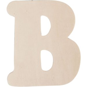 Clayre & Eef písmena A-Z wood 11 cm přírodní dřevěné písmeno na zeď nebo do zahrady