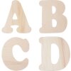 Clayre & Eef písmena A-Z wood 11 cm přírodní dřevěné písmeno na zeď nebo do zahrady