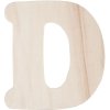 Clayre & Eef písmena A-Z wood 11 cm přírodní dřevěné písmeno na zeď nebo do zahrady