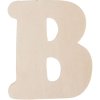 Clayre & Eef písmena A-Z wood 11 cm přírodní dřevěné písmeno na zeď nebo do zahrady