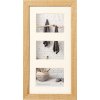 Domácí galerie rám 3 fotografie 10x15 cm přírodní