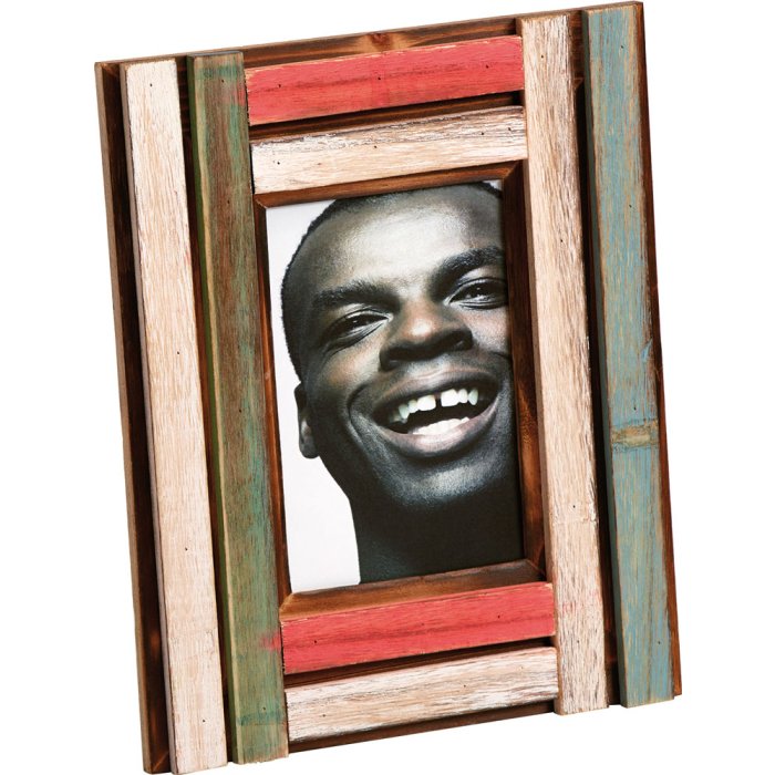 Dřevěný fotorámeček Iroko Etno rámeček 10x10 cm, 10x15 cm a 13x18 cm