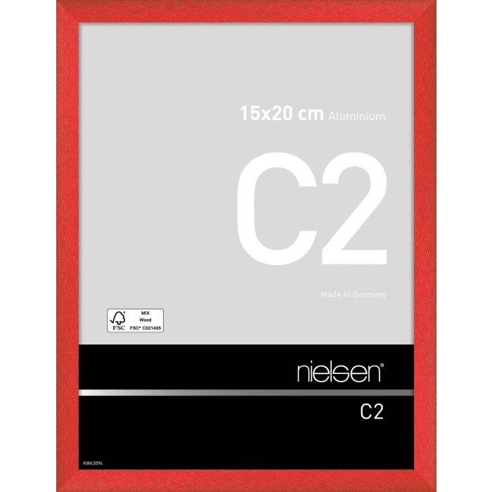Nielsen hliníkový rám C2 15x20 cm tornádo červená