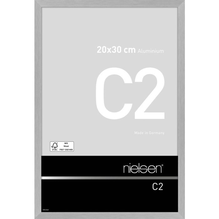 Nielsen hliníkový rám C2 20x30 cm struktura stříbrná matná