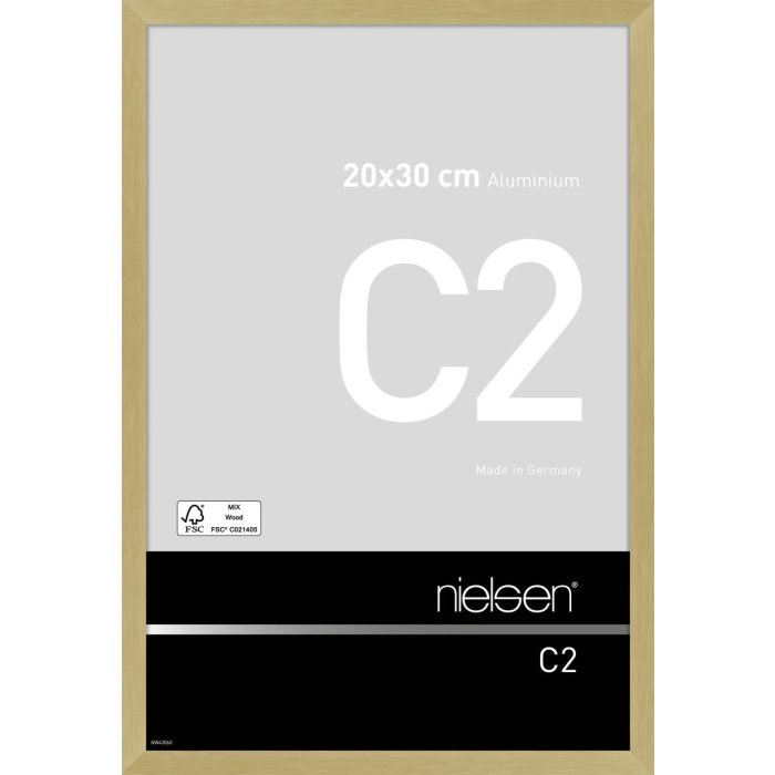 Nielsen hliníkový rám C2 texturovaný zlatý mat 20x30 cm