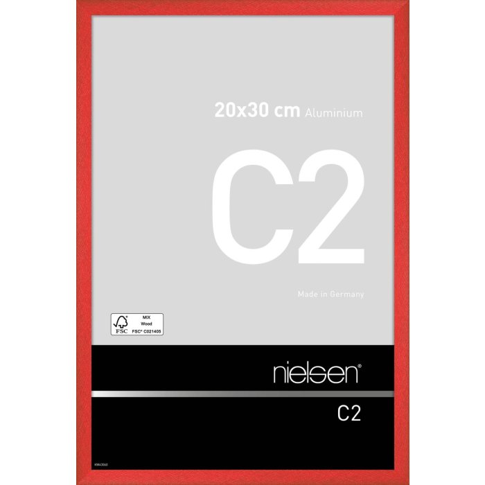 Nielsen hliníkový rám C2 20x30 cm tornádo červená