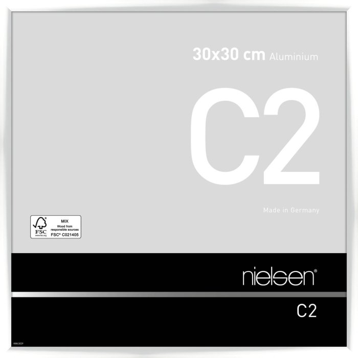 Nielsen hliníkový rám C2 30x30 cm bílý lesklý