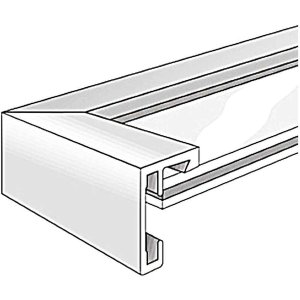 Nielsen hliníkový rám C2 30x30 cm bílý lesklý