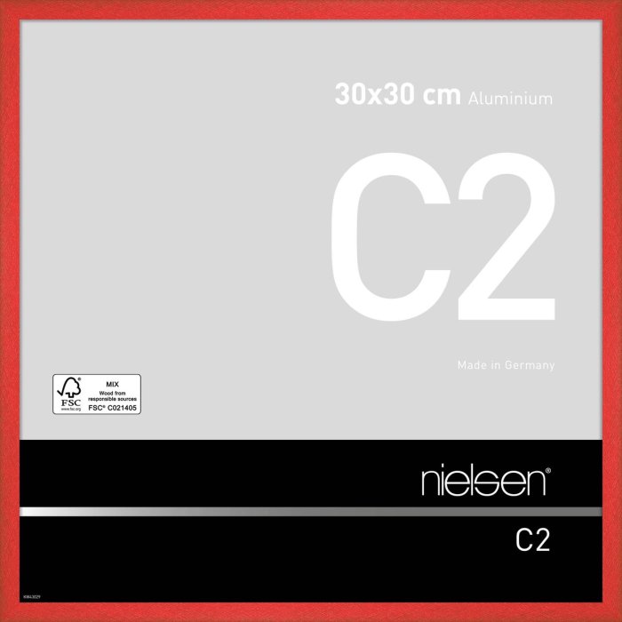 Nielsen hliníkový rám C2 30x30 cm tornádo červená