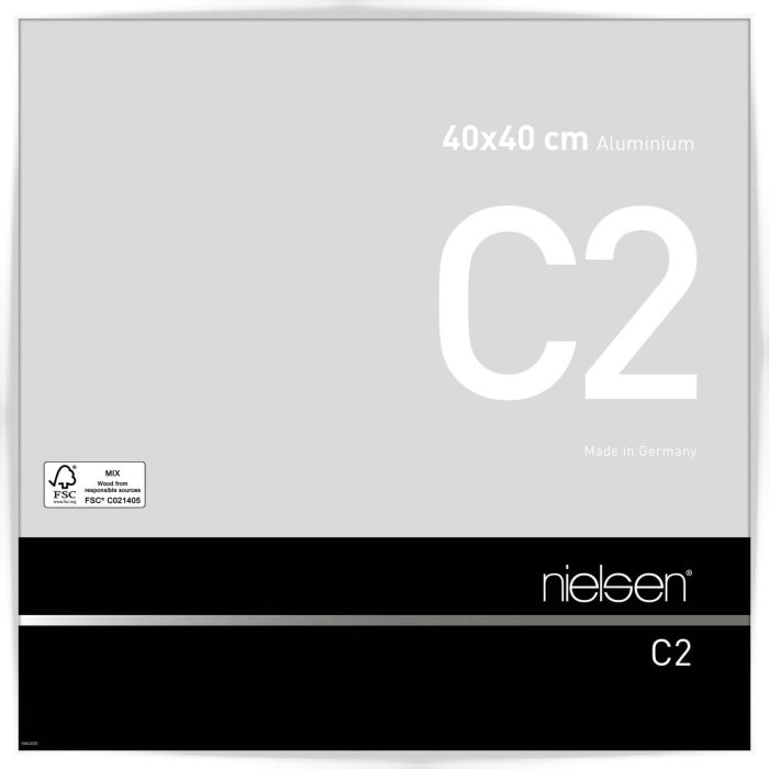 Nielsen hliníkový rám C2 40x40 cm bílý lesklý