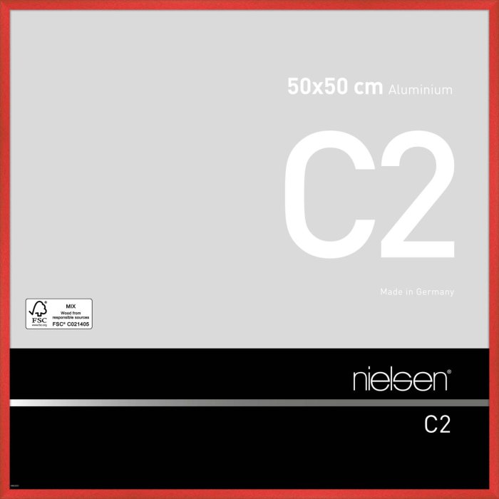 Nielsen hliníkový rám C2 50x50 cm tornádo červená
