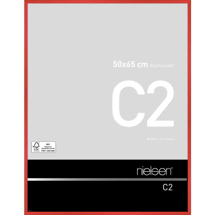 Nielsen hliníkový rám C2 50x65 cm tornádo červená