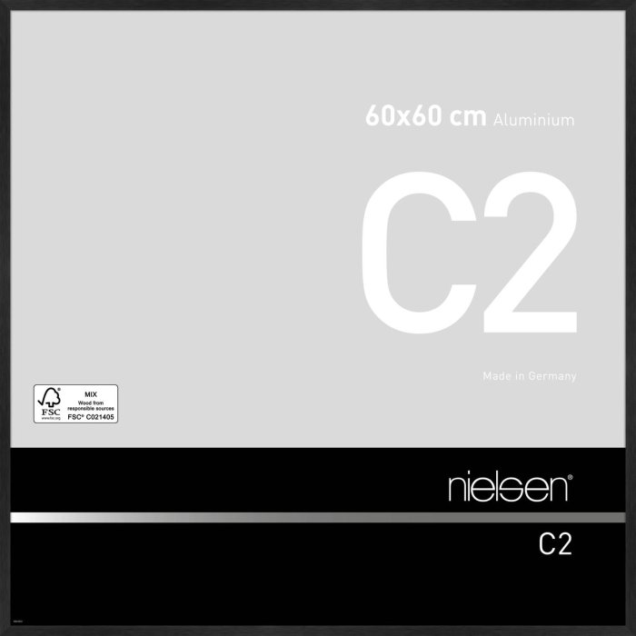 Nielsen hliníkový rám C2 60x60 cm černý matný