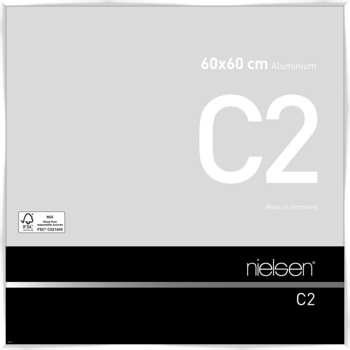 Nielsen hliníkový rám C2 60x60 cm bílý lesklý