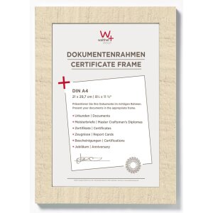 Rámeček na certifikát A4 Home cream white