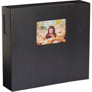 HNFD XL fotoalbum 1000 fotografií Lona 34,5x33 cm 168 černých stran